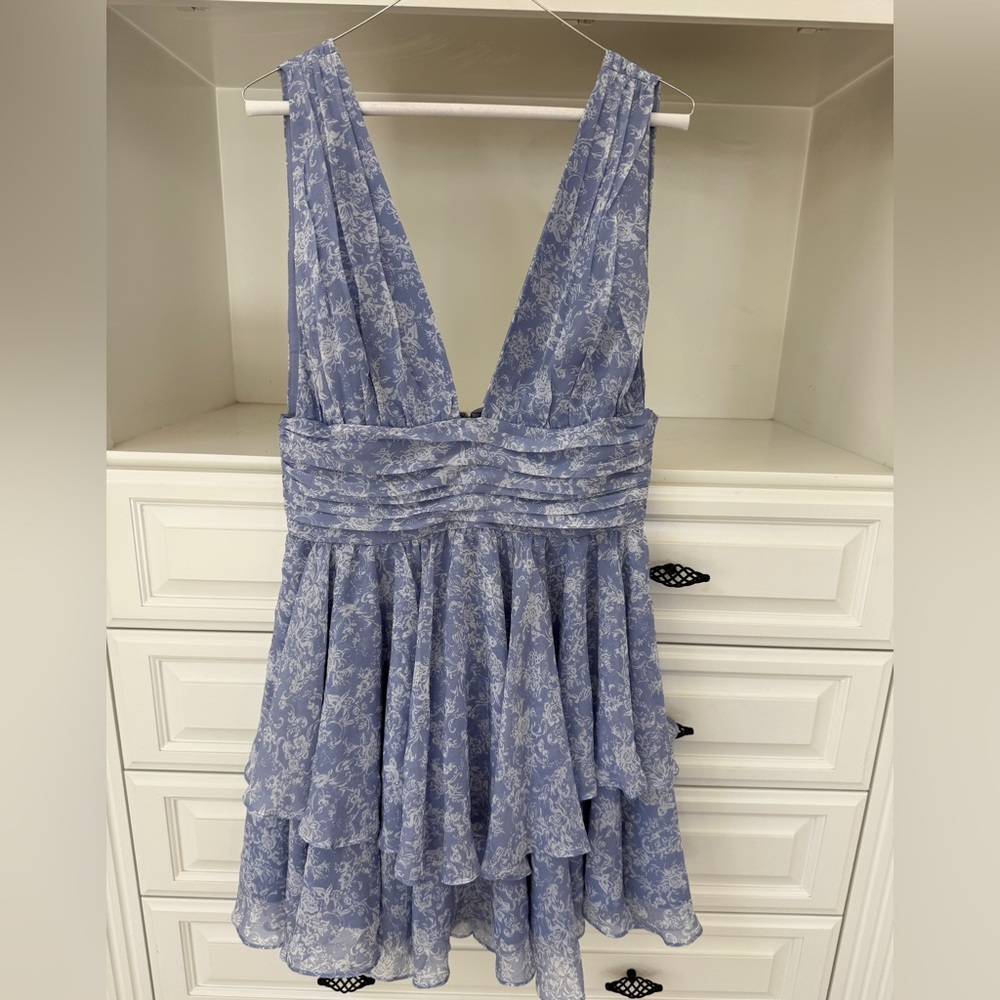 Caroline Constas Light Blue Dress